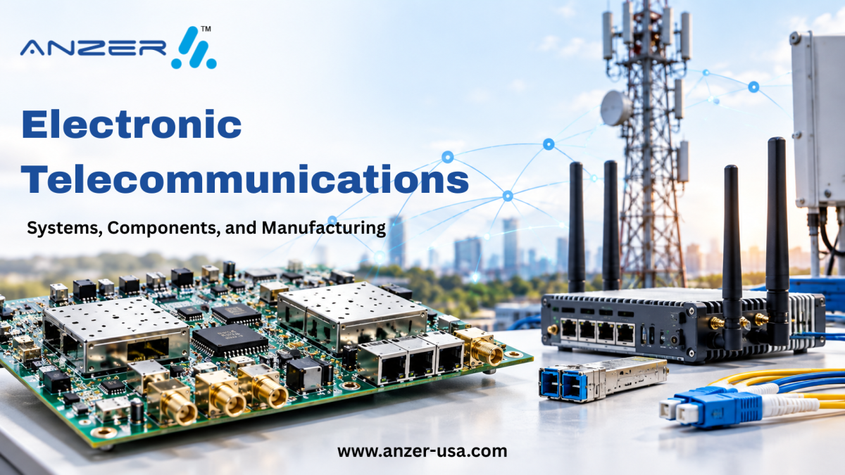 Electronic Telecommunications: Systems, Components, and Manufacturing 1 Electronic Telecommunications: Systems, Components, and Manufacturing