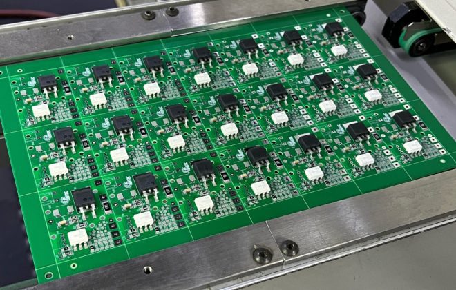 PCB V-Score Panel with 21 Individual Assemblies