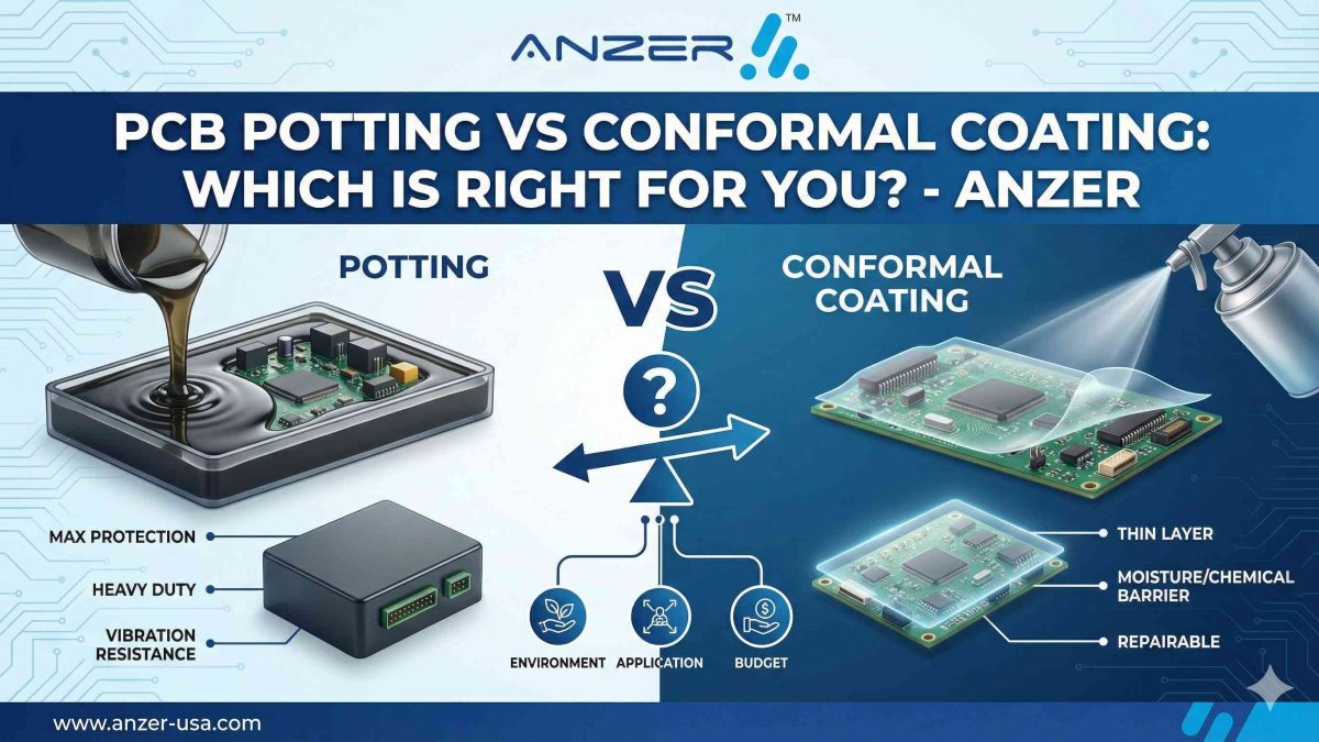 PCB Potting vs Conformal Coating: Which Is Right for You? - Anzer