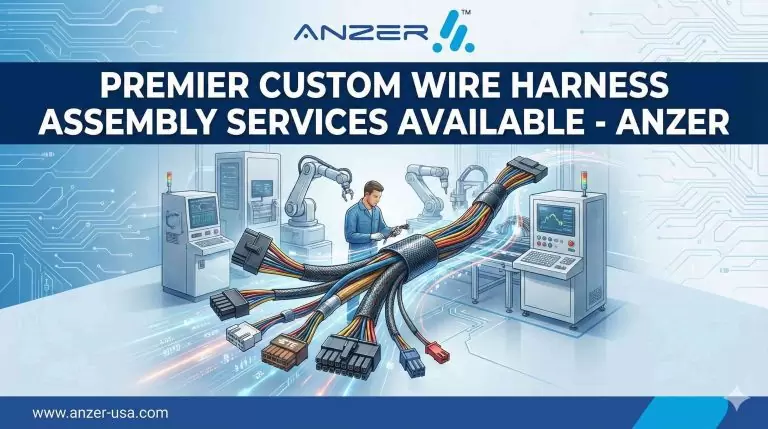 Premier Custom Wire Harness Assembly Services Available - Anzer 3 Premier Custom Wire Harness Assembly Services Available - Anzer