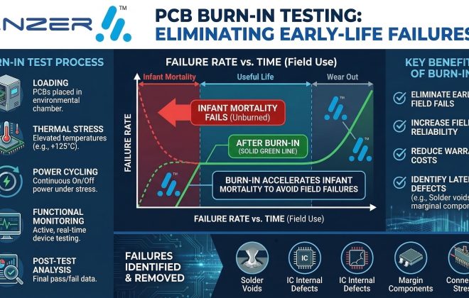 PCB Burn-In Testing: Eliminating Early-Life Failures