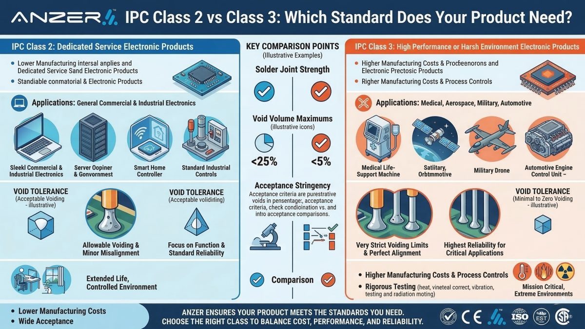 IPC Class 2 vs Class 3: Which Standard Does Your Product Need?