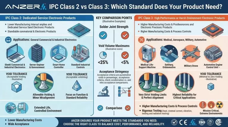 IPC Class 2 vs Class 3: Which Standard Does Your Product Need?