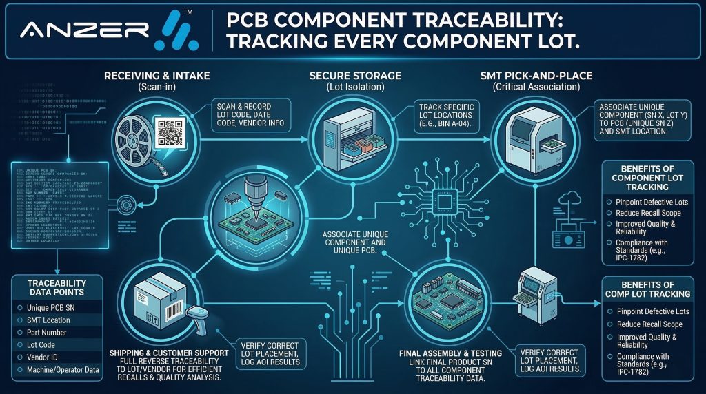 PCB Component Traceability: Tracking Every Component Lot